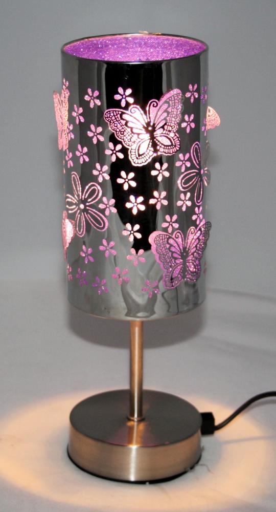 Purple Butterfly Touch lamp 3 Stage